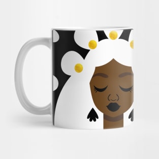 Nouveau Black and White Mug